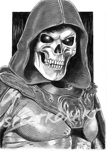 Original art skeletor - art, by