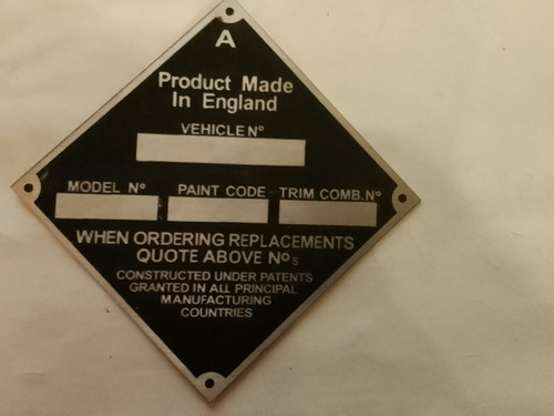Type plate sign ford - plate,