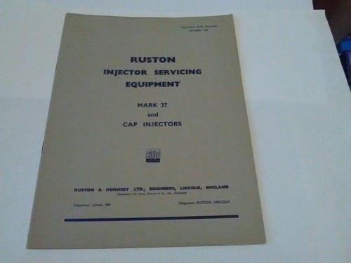 Ruston and hornsby injector - and,