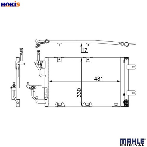Condenser air conditioning - condenser, ac