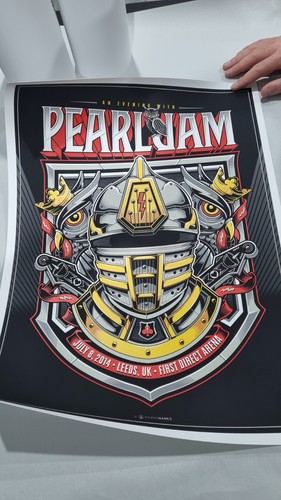 Pearl jam poster leeds 2014 - pearl,