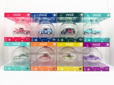M2 Machines 2025 Coca Cola Christmas Ornament Set Of 8 Holiday Ford Chevy Buick