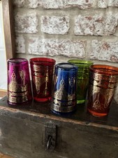 Vintage Moroccan Style Tea drinking glasses 🍄