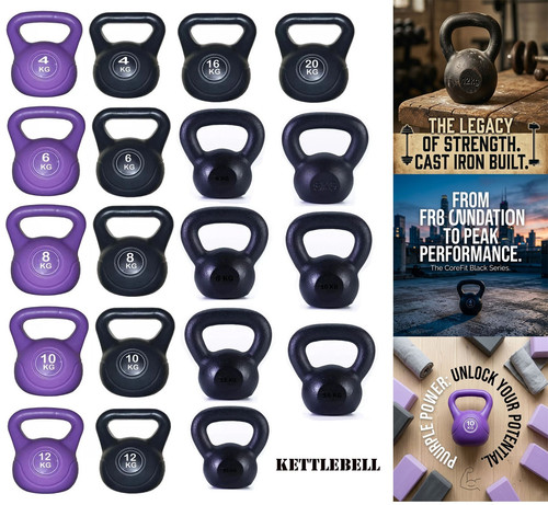 Vinyl kettlebell weight - vinyl,