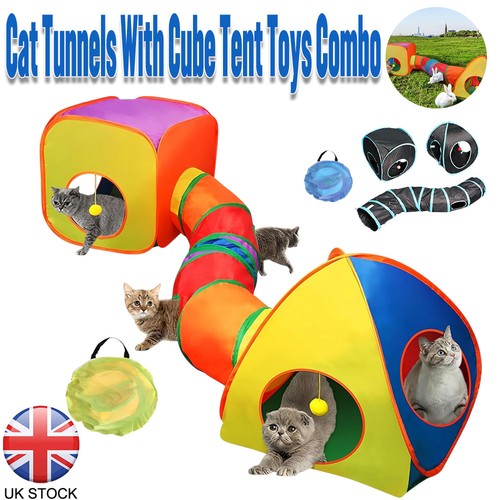 Cat tunnel tent cube - cat, diy
