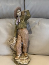 Royal Dux Man With Baskets