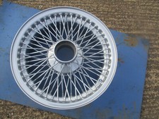 Jaguar  6 x 15 inch 72 spoke wire wheels  rebuilt set of 4, silver