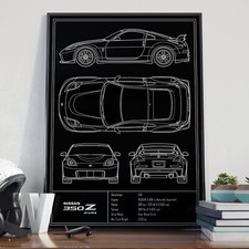 Nissan 350Z Nismo Blueprint Poster