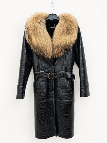 Vintage women long lambskin - women's,