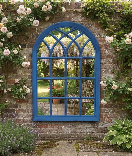 Distressed arched soho window - distressed,