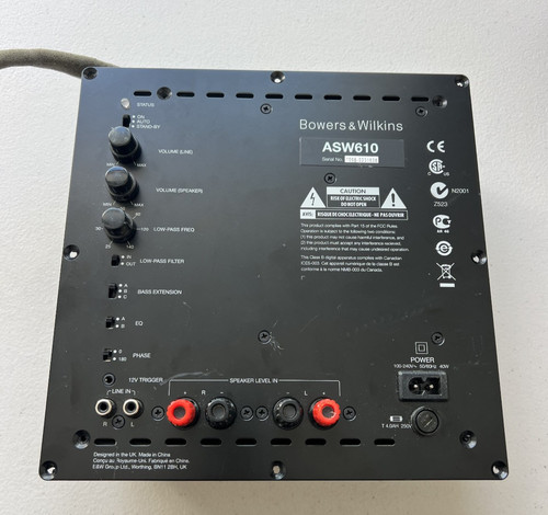 Faulty bowers wilkins - faulty!,