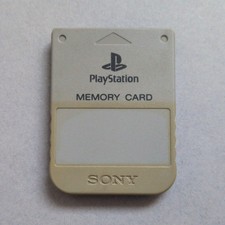 Grey Official PS1 Memory Card