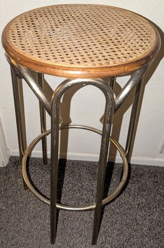 Vintage thonet style bar stool - vintage,