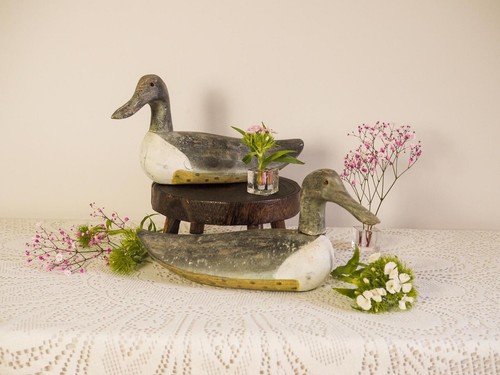 Pair antique wooden - antique,