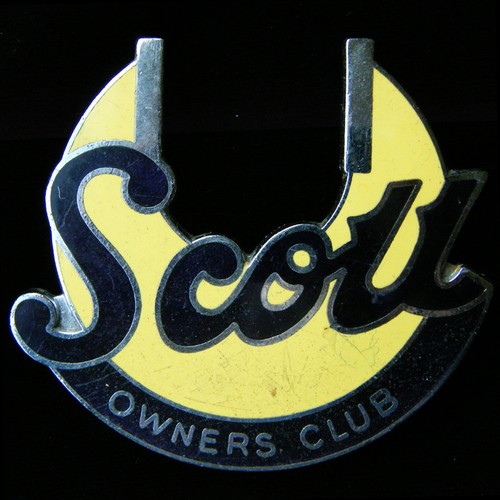 Scott owners club car badge - scott,