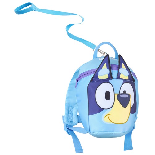 Blueybackpack with reins - with,