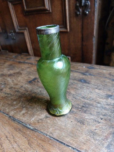 Art nouveau iridescent glass - art,