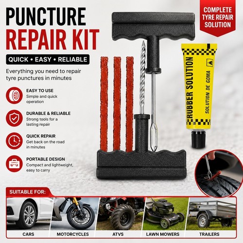Tyre puncture repair - puncture,