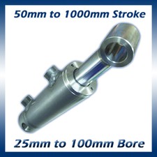Hydraulic Double Acting Cylinder / Ram / Actuator 25mm to 100mm Bore Options