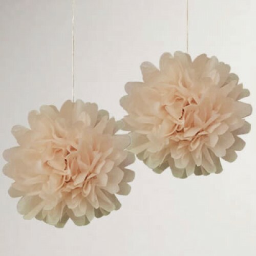 Tissue paper pom poms - pom,
