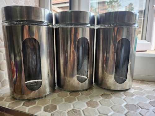 Canister set stainless steel - set,
