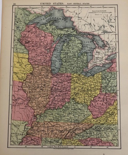 Map 1935 united states east - map, 1935: