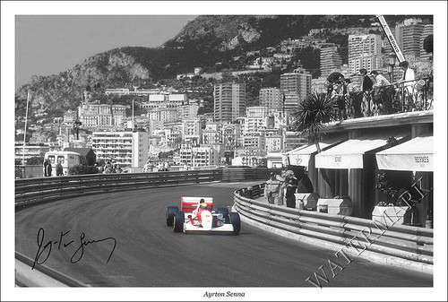 Ayrton senna signed photo - ayrton,