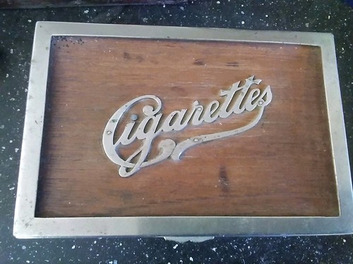 Vintage cigarette box - vintage,