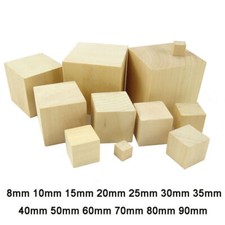 Wooden Cubes DIY Natural Wood