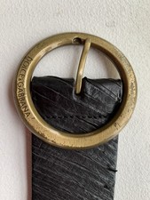 Rare Dolce & Gabbana Unisex Heavy Leather And Brass Belt