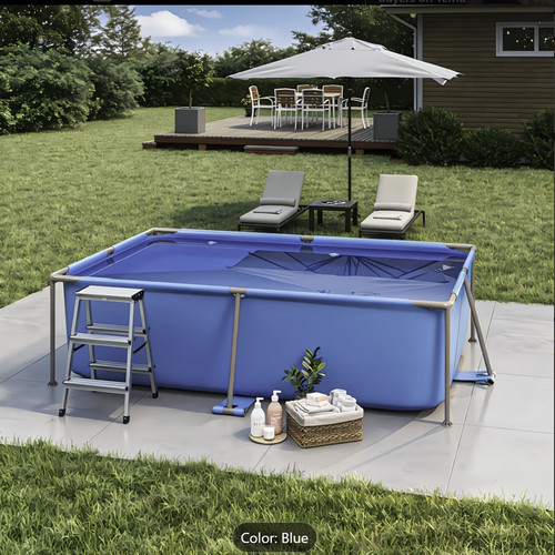 Garden frame pool - garden, blue