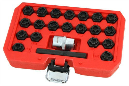 Locking wheel nut key - locking,