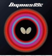 Butterfly Table Tennis Rubber Dignics 09C Red  2.1 mm. Best Spin & Control