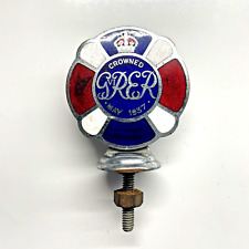 A Very rare 1937 King George VI Coronation Enamel Car Badge Auto Emblem