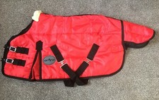 SALE STABLE RUG 200g RED Mini Shetland/Shetland/Small Pony Medium 3'0"- 4'6"