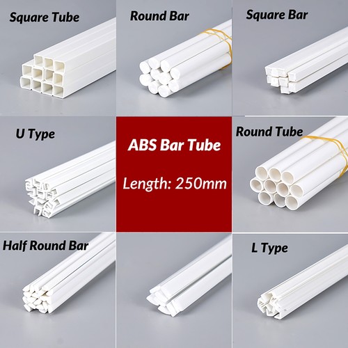 White abs styrene plastic - white,