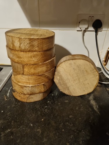8x1 oak kiln dried bowl - 8x1¾,