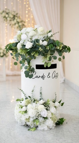 Wedding post box with floral