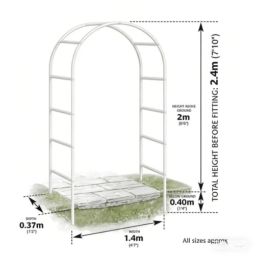 Garden arch trellis - m,