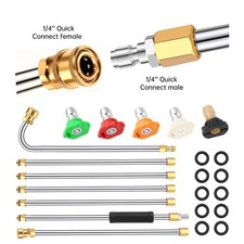 4000PSI High Pressure Washer Spray Gun Quick Washer Wand Extension Rod Lance Kit