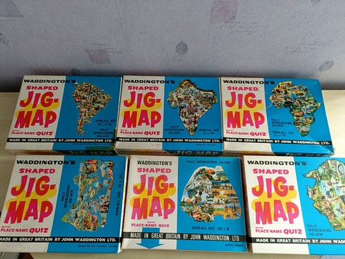 Waddingtons shaped jig maps - 6,