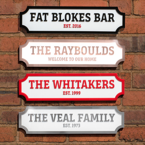 Personalised street sign - personalised,
