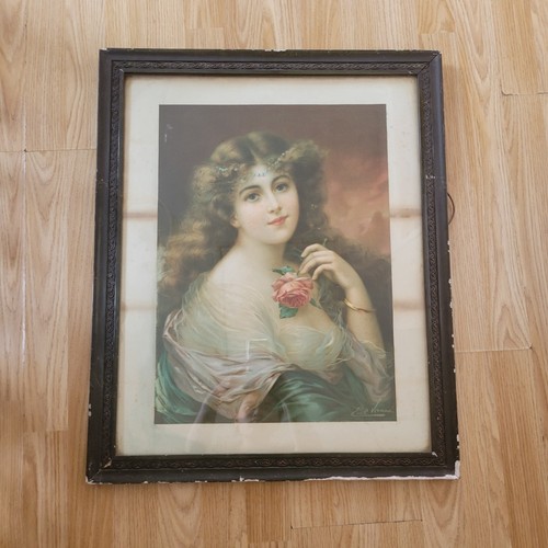 Large vintage picture frame - vintage,