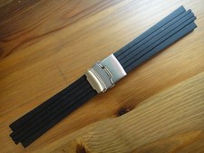 24mm rubber Band Silicone Strap bracelet (FITS) ORIS TT1 williamsF1 Diver Chron
