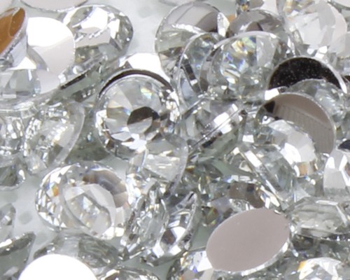 Clear crystal flat back - crystal, nail