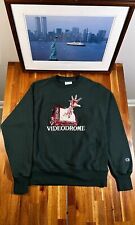 Vintage Rare Champion Videodrome Crew Sweatshirt Dark Green S