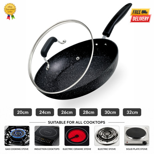 Wok with lid - 24/32,