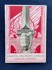 Tessera Legione Volontari d'Italia Giulio Cesare - Battaglione Anzani Como 1940