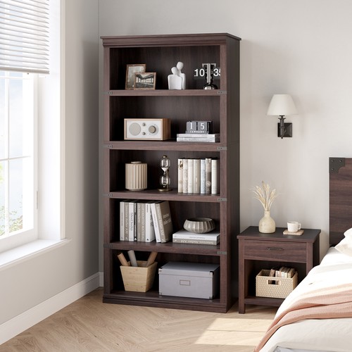Open shelf bookshelf tall - bookshelf,