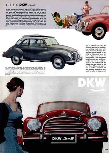 Auto union dkw - 3=6, (c1953)